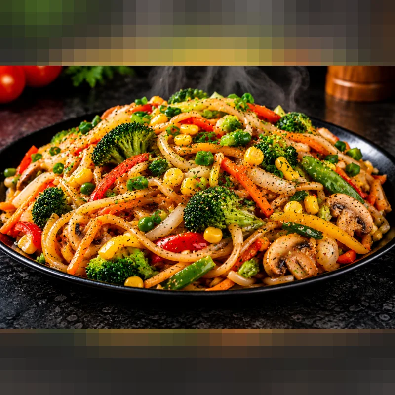 Macarrão Na Chapa Vegetariano